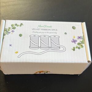 AuroTrends Velvet Ribbon 3PCS Burgundy